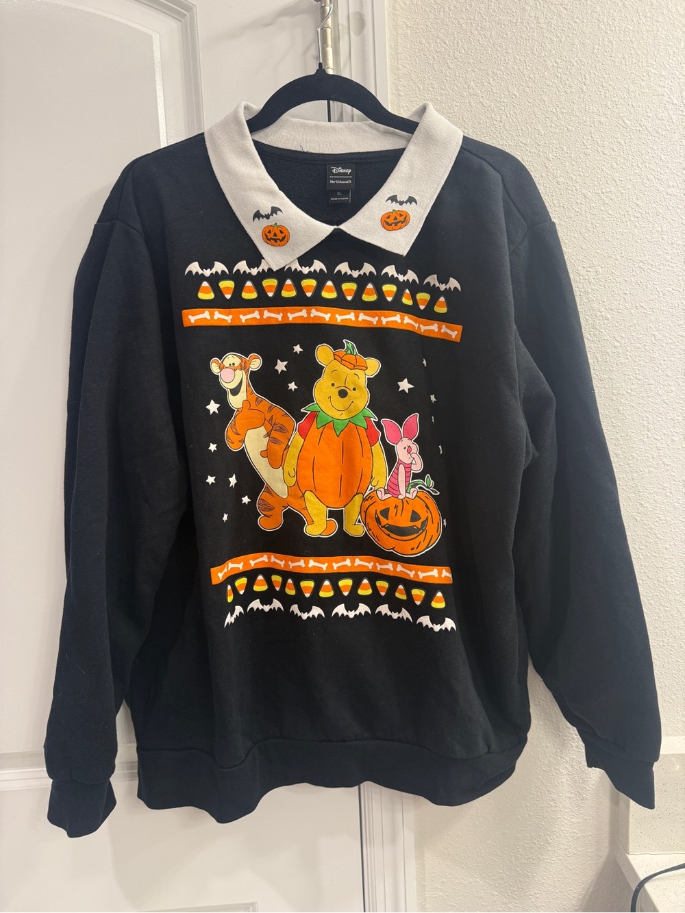 Disney Her Universe Halloween Winnie The Pooh Collared Sweatshirt